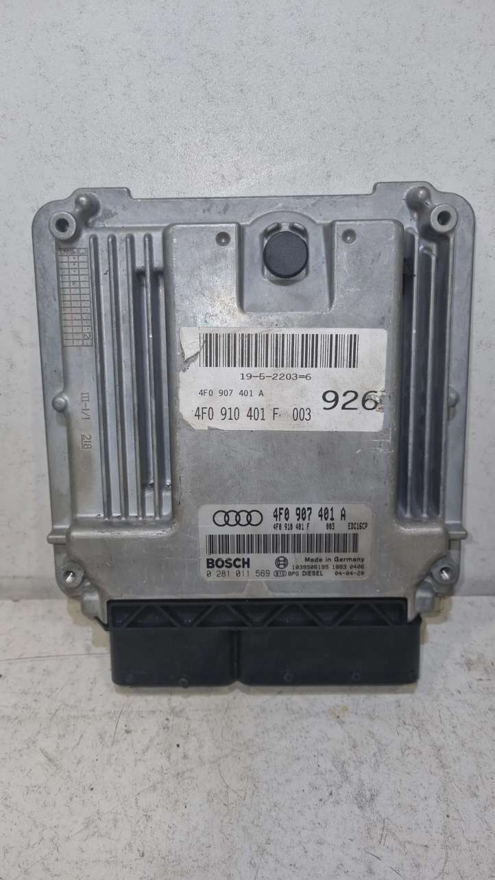 4F0907401A Audi A6 S6 C6 4F Variklio valdymo blokas