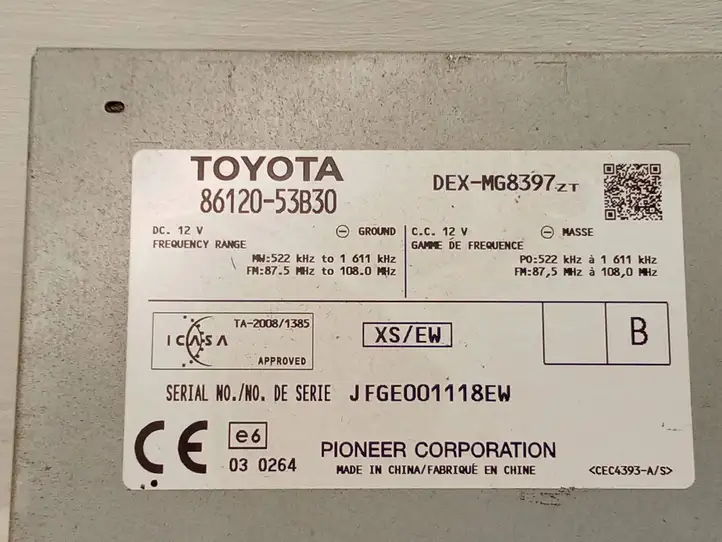 Lexus IS 220D-250-350 (2005 - 2010) 8612053B30 Магнитола / мультимедийная система — фото 5