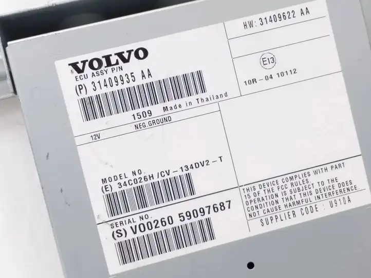 Volvo XC60 (2013 - 2017) 31409935AA Усилитель звука — фото 4