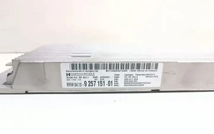BMW 3 F30 F35 F31 (2012 - 2018) 9257151 Bluetooth модуль — фото 3