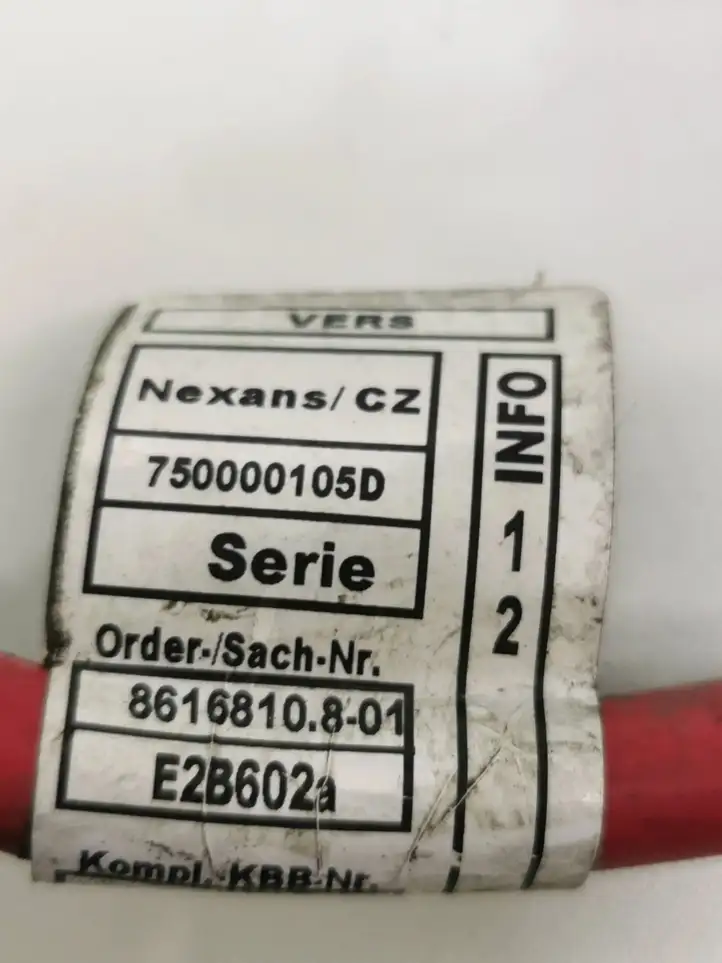 BMW 3 F30 F35 F31 (2012 - 2018) 8616811 Плюсовой провод аккумулятора — фото 7