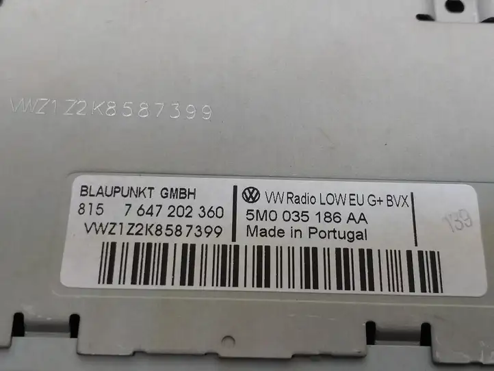 Volkswagen Cross Polo (2009 - 2018) 5M0035186AA Магнитола / мультимедийная система — фото 4