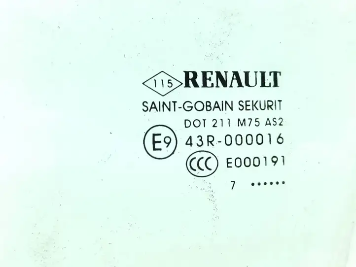 Renault Megane IV (2016 - ) 43R000016 Стекло передней двери — фото 2
