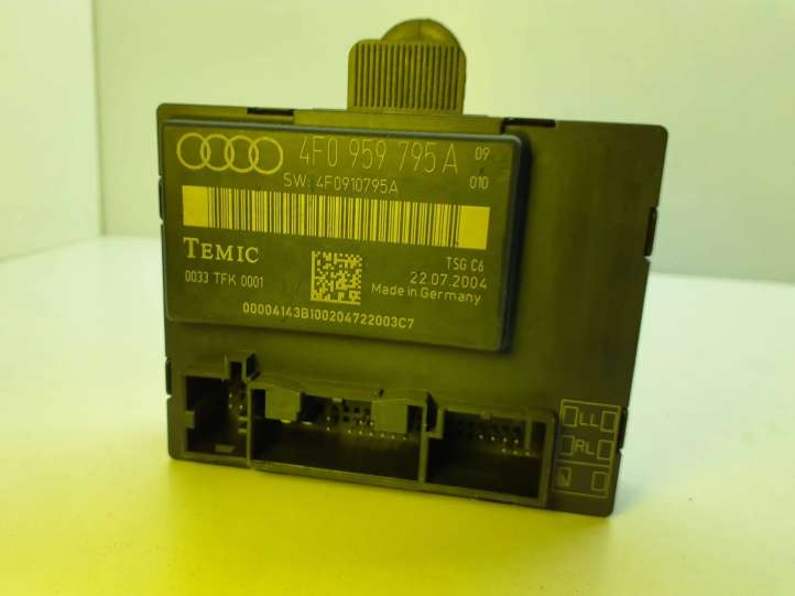 4F0959795A Audi A6 S6 C6 4F Durų elektronikos valdymo blokas