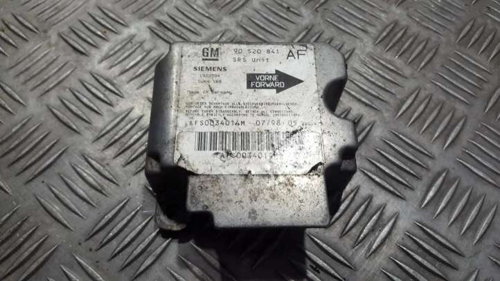 90520841AF Opel Astra G Oro pagalvių valdymo blokas