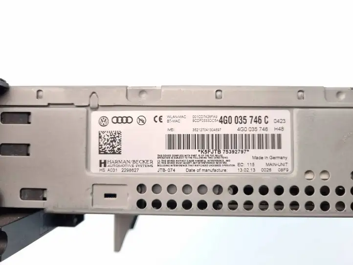 Audi A6 C7 (2011 - 2014) 4G0035746C Магнитола / мультимедийная система — фото 5