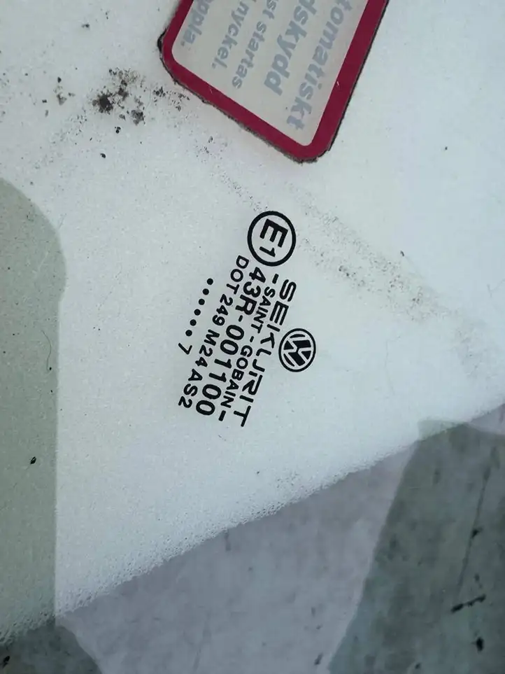 Volkswagen Transporter - Caravelle T5 (2003 - 2009) 43R001100 Стекло передней двери — фото 4