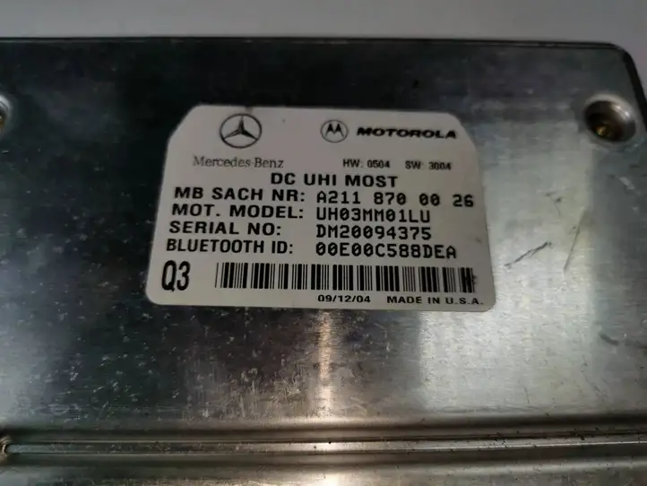 Mercedes-Benz C W203 (2000 - 2007) A2118700026 Блок GSM — фото 3
