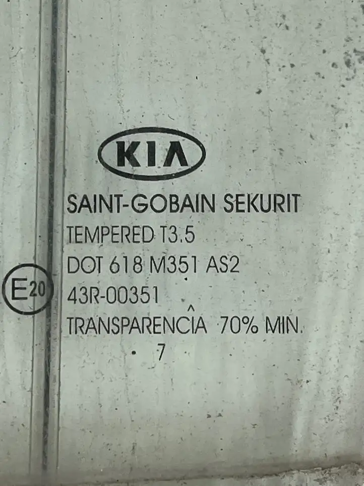 Kia Ceed (2006 - 2010) 43R00351 Стекло передней двери — фото 2