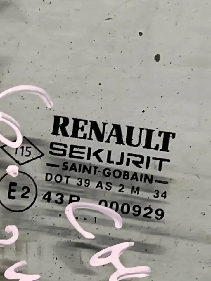 Renault Laguna II (2001 - 2005) DOT39AS2M34 Стекло задней двери — фото 2