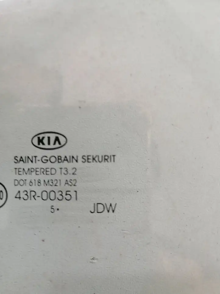 Kia Ceed (2010 - 2012) 43R00351 Заднее боковое стекло — фото 2