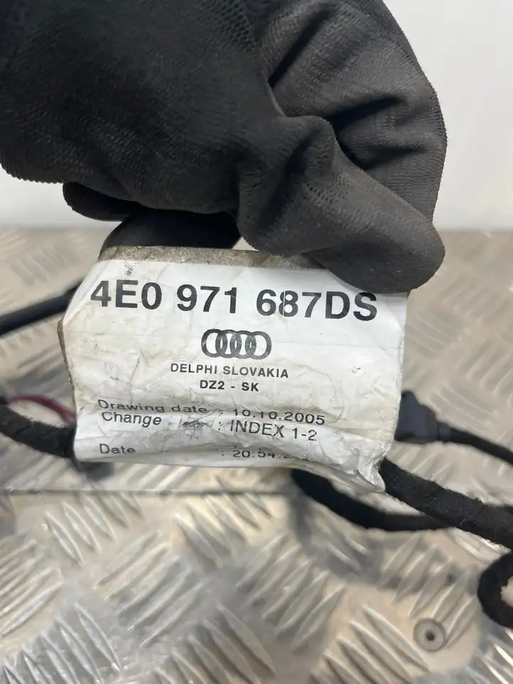 Audi A8 S8 D3 4E (2005 - 2007) 4E0971687DS Проводка задней двери — фото 5