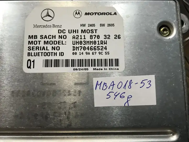 Mercedes-Benz A W169 (2004 - 2012) A2118703226 Bluetooth модуль — фото 8