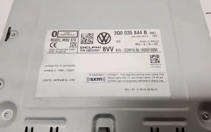 Volkswagen Atlas (2017 - 2020) 3Q0035844B Магнитола / мультимедийная система — фото 3