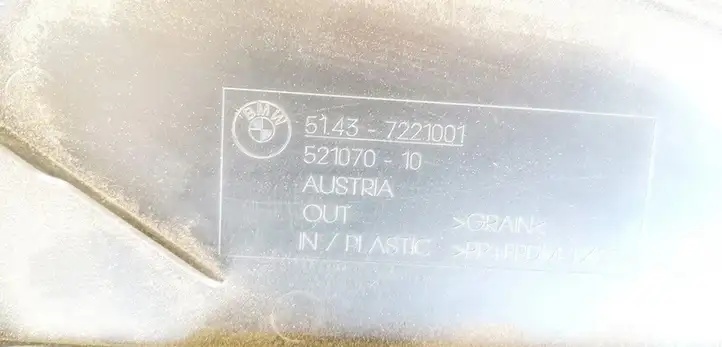 BMW 3 F30 F35 F31 (2012 - 2018) 51437221001 Прочие детали салона — фото 3