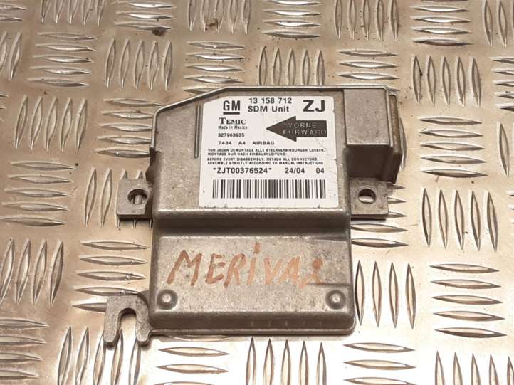 13158712 Opel Meriva A Oro pagalvių valdymo blokas