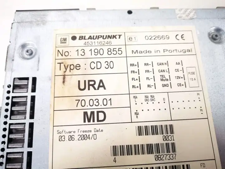 Opel Meriva A (2002 - 2006) 13190855 Магнитола / мультимедийная система — фото 2