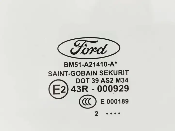 Ford Focus (2011 - 2015)  43R000929 Основное стекло передних дверей (четырехдверного автомобиля)