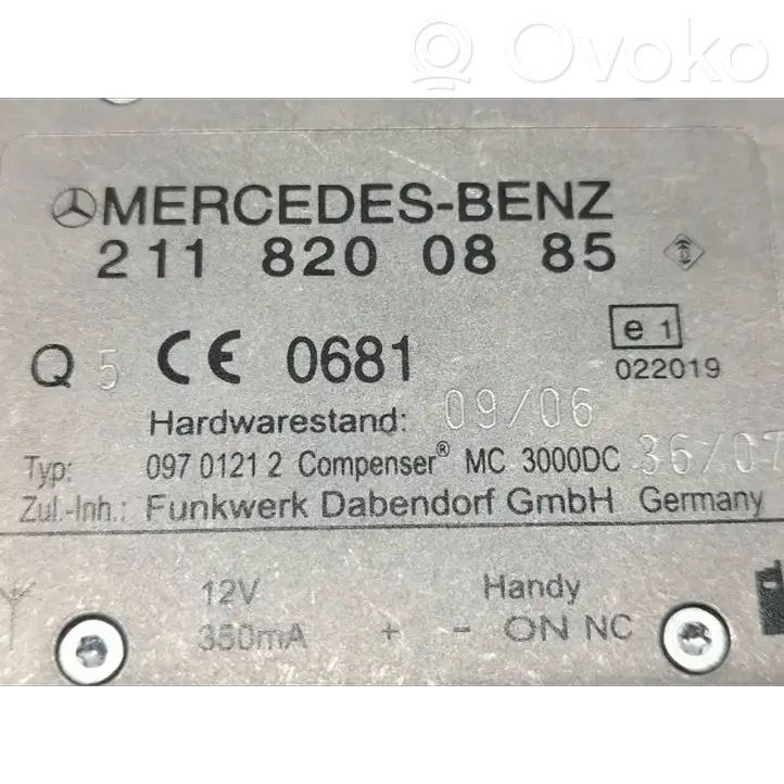 Mercedes-Benz S W221 (2005 - 2013) 2118200885 Усилитель антенны — фото 8