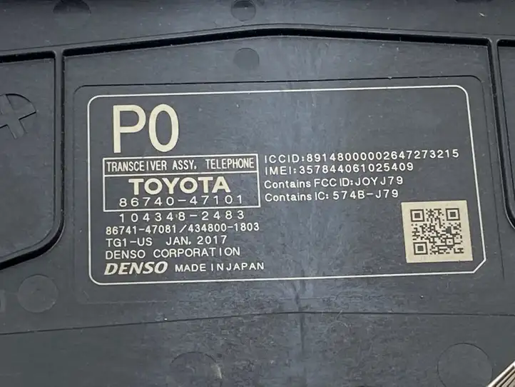 Toyota Prius Prime (2017 - ) 8674047101 Блок GSM — фото 8
