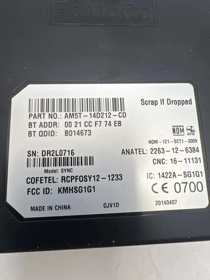 Ford Transit Courier (2014 - 2022) AM5T14D212CD Bluetooth модуль — фото 3