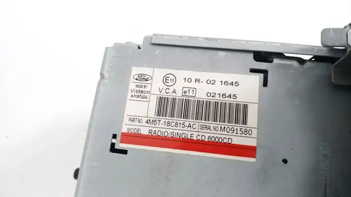 Ford Focus (2005 - 2008) 4m5t-18c815-ac Магнитола / мультимедийная система — фото 3