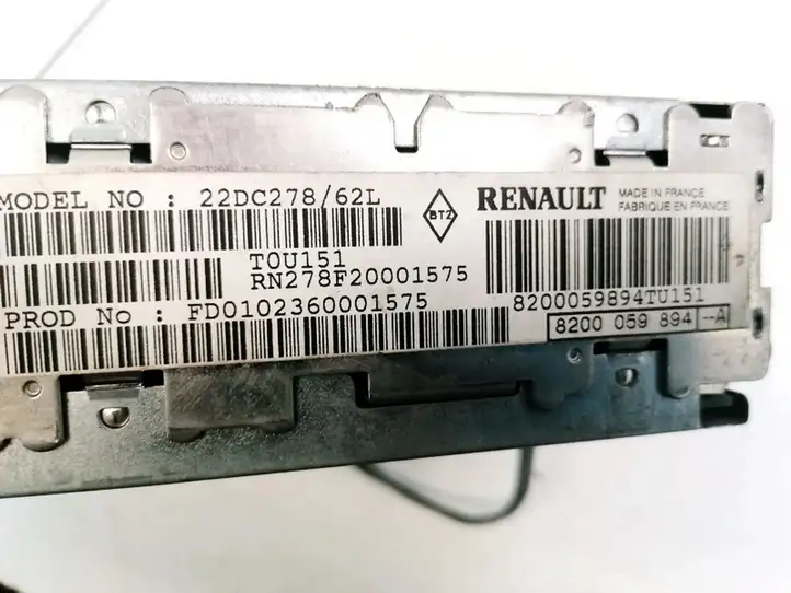 Renault Vel Satis (2002 - 2005) 8200059894A Магнитола / мультимедийная система — фото 3