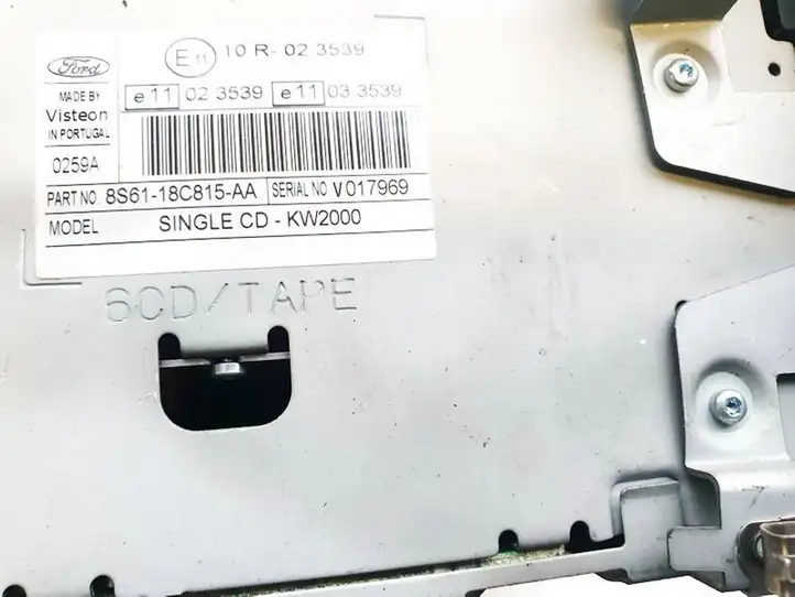 Ford Transit - Tourneo Connect (2009 - 2017) 8s6118c815aa Магнитола / мультимедийная система — фото 3