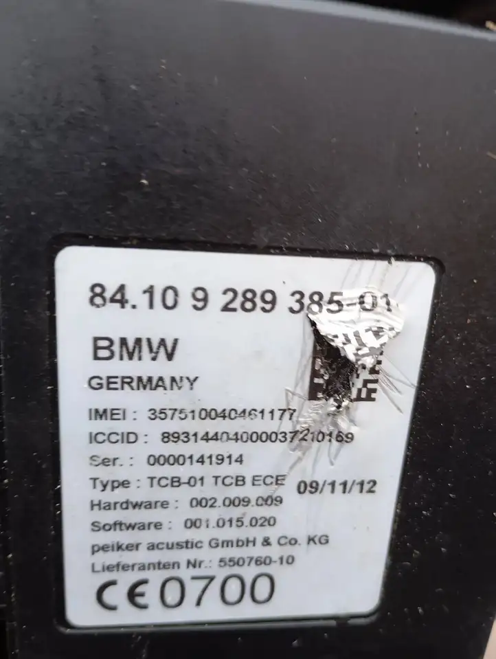 BMW 5 F10 F11 (2009 - 2016) 9289385 Bluetooth модуль — фото 5