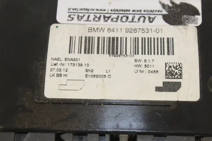 BMW 3 F30 F35 F31 (2012 - 2018) 9287531 Модуль управления кондиционером — фото 4