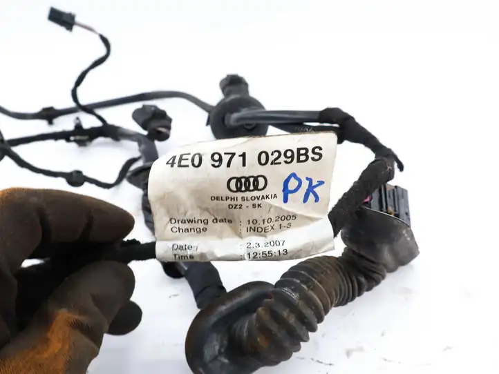 Audi A8 S8 D3 4E (2005 - 2007) 4E0971029BS Проводка передней двери — фото 2