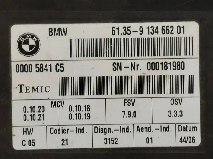 BMW X5 E70 (2006 - 2013) 9134662 Блок управления сиденьем — фото 2