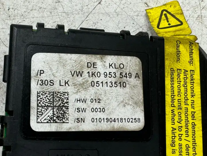 Volkswagen Golf V (2003 - 2009) 1K0953549A Датчик угла поворота руля — фото 3