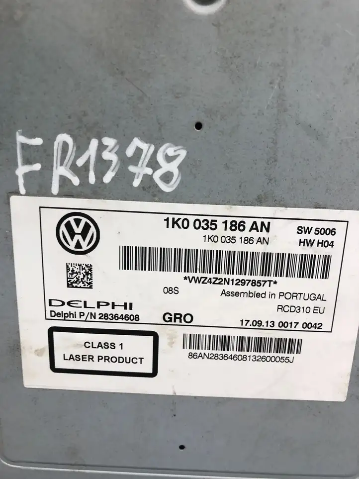 Volkswagen Golf VI (2009 - 2013) 1K0035186AN Магнитола / мультимедийная система — фото 4