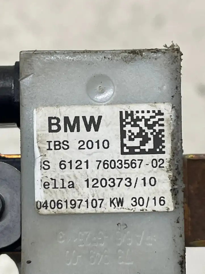 BMW X5 E70 (2006 - 2013) 7603567 Минусовой провод аккумулятора — фото 3
