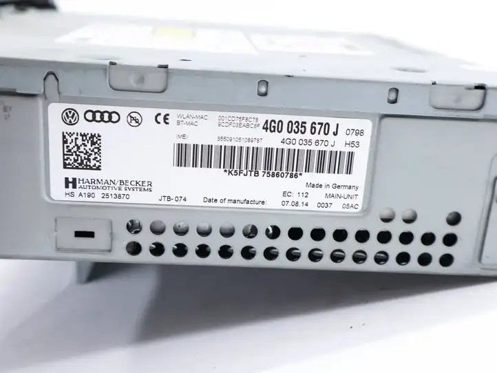 Audi A6 Allroad C7 (2012 - 2014) 4G0035670J Магнитола / мультимедийная система — фото 2