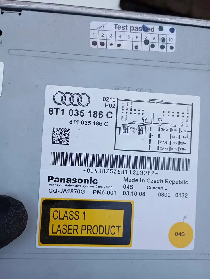 Audi A4 S4 B8 8K (2007 - 2011) 8T1035186C Магнитола / мультимедийная система — фото 4