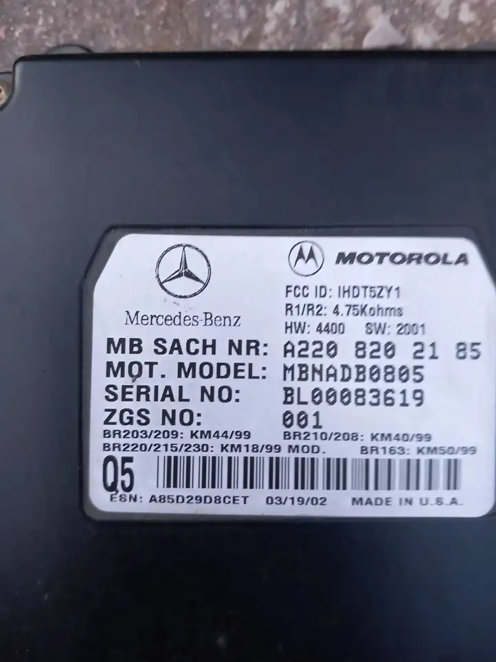 Mercedes-Benz C W203 (2000 - 2007) A2208202185 Блок GSM — фото 2