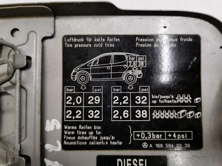 Mercedes-Benz A W168 (1997 - 2004) 1685840239 Крышка топливного бака — фото 6