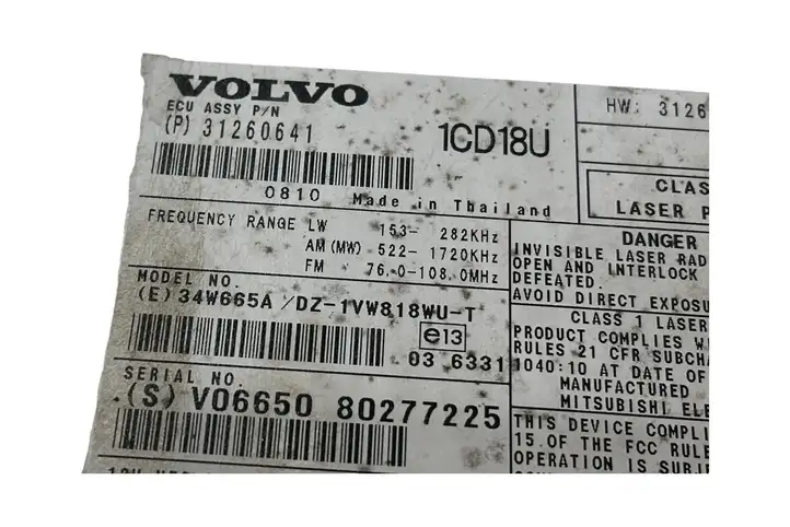 Volvo V50 (2008 - 2012) 31260641 Магнитола / мультимедийная система — фото 9