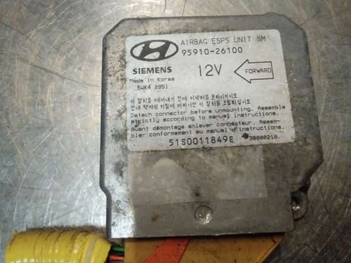 9591026100 Hyundai Santa Fe Oro pagalvių valdymo blokas