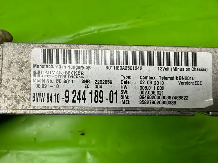 BMW 5 F10 F11 (2009 - 2016) 9244189 Bluetooth модуль — фото 4