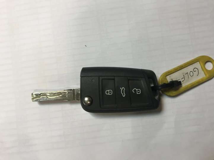 5G0959752BA Volkswagen Golf VII Užvedimo raktas (raktelis)/ kortelė