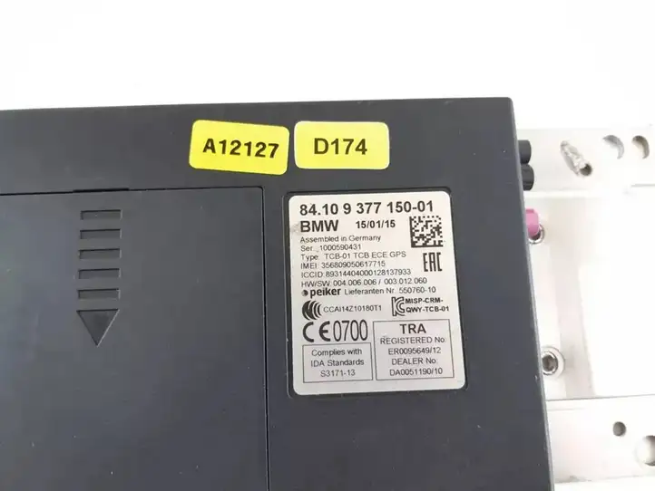 BMW 3 F30 F35 F31 (2012 - 2018) 9377150 Bluetooth модуль — фото 2
