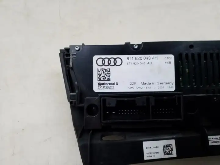 Audi A4 S4 B8 8K (2007 - 2011) 8T1820043AH Блок управления кондиционером — фото 6