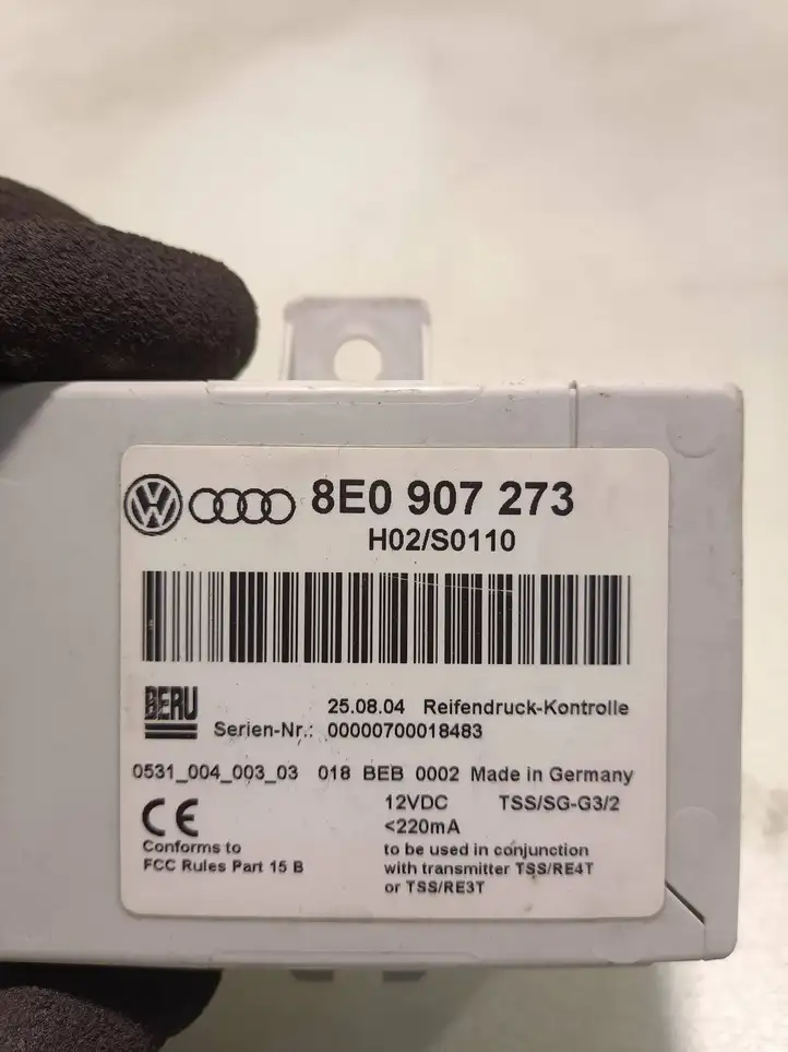 Audi A4 S4 B7 8E 8H (2004 - 2009) 8E0907273 Блок управления TPMS — фото 4