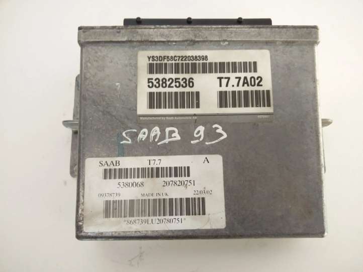 5382536 Saab 9-3 Ver1 Variklio valdymo blokas