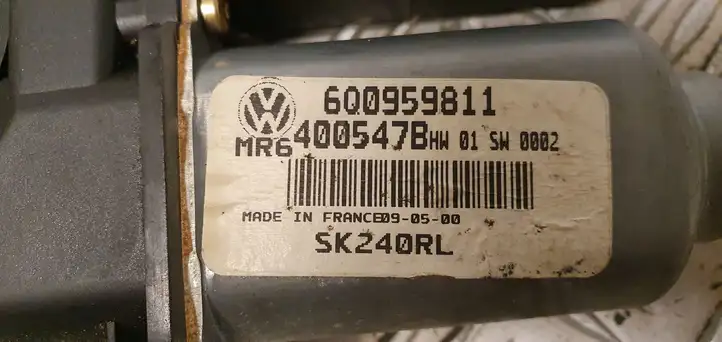 Skoda Fabia Mk1 (6Y) (1999 - 2007) 6Q0959811 Стеклоподъемник задней двери — фото 2