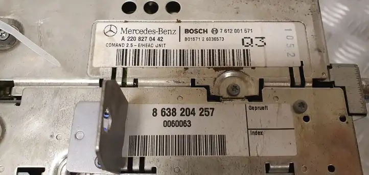 Mercedes-Benz S W220 (1998 - 2006) A2208270442 Магнитола / мультимедийная система — фото 5