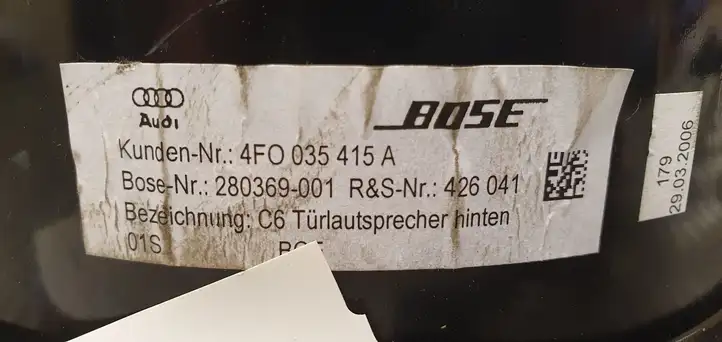 Audi Q7 4L (2005 - 2009) 4F0035415A Динамики задних дверей — фото 2
